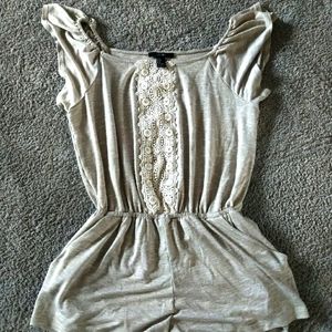 Forever 21 tan romper. Women's small tan